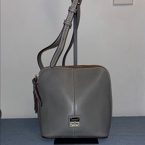 Dooney & Bourke Wexford Leather Gray Crossbody Bag